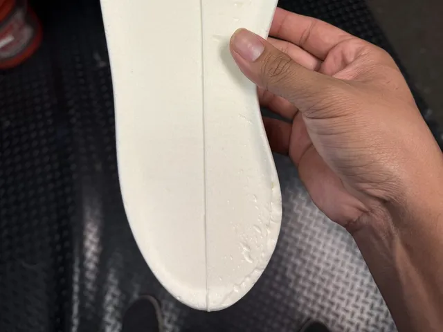 Cast Super Foam shoe insole held in hand