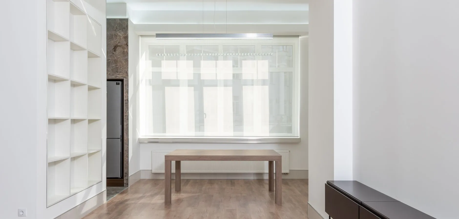 Clean, naturally lit home interior