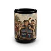 Vintage&nbsp;soap-box&nbsp;derby&nbsp;racing&nbsp;illustration&nbsp;on&nbsp;a&nbsp;black&nbsp;15oz&nbsp;mug