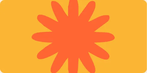 Orange&nbsp;starburst&nbsp;on&nbsp;mustard